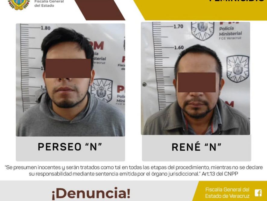 Procede Fiscalía Especializada contra dos presuntos feminicidas en Xalapa