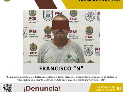 Presunto homicida es detenido en Baja California Sur por FGE Veracruz