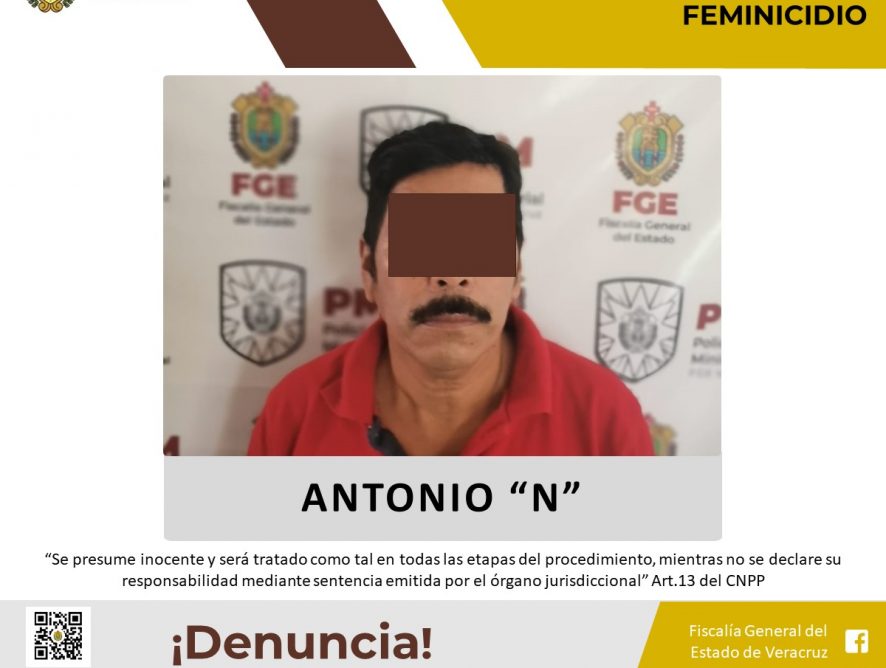 Presunto feminicida es vinculado a proceso en San Andrés Tuxtla