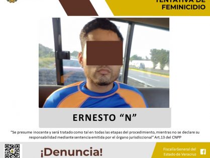 Procede vinculación a proceso de Ernesto “N” por tentativa de feminicidio