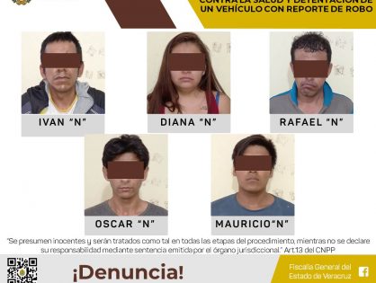Legalizan detención de cinco probables infractores de la Ley en Córdoba