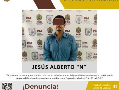 Procede imputación de una persona por violación en Veracruz