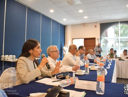 FGE participa en la Trigésima Séptima Sesión de la Mesa de Seguridad y Justicia de Xalapa