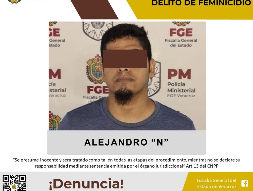 Presunto feminicida es imputado en Veracruz