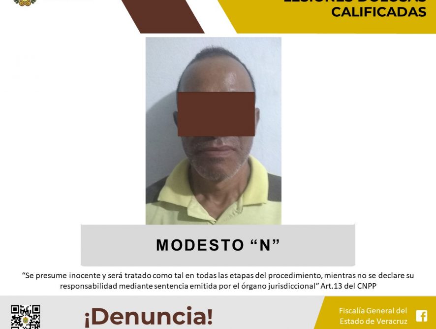 Imputado por el presunto delito de lesiones dolosas  calificadas en Veracruz