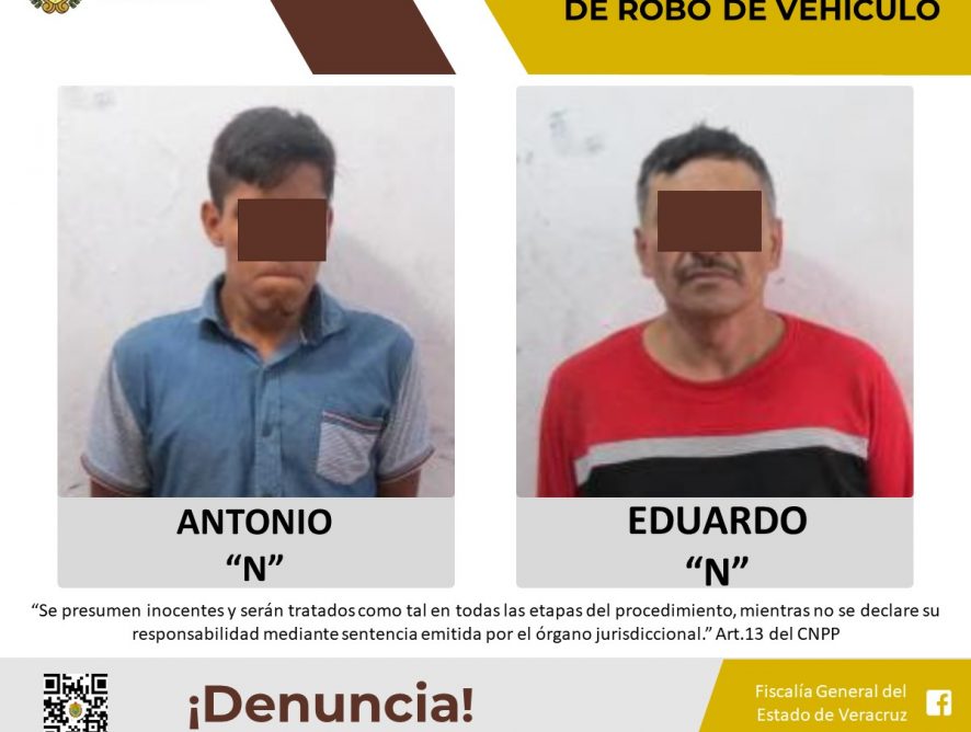 Vinculados a proceso por el presunto delito de robo de vehículo en Xalapa