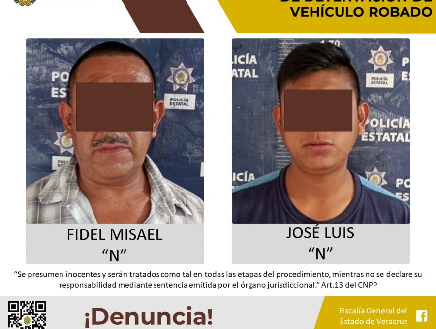 Vinculados a proceso por presunto delito de detentación de vehículo robado en Cosamaloapan