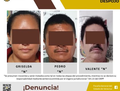 Imputados por presunto delito de despojo en Tihuatlán