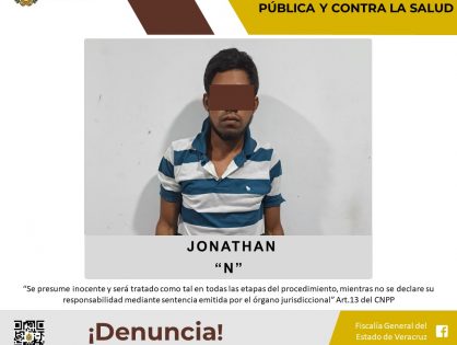 Imputado por presuntos delitos contra las instituciones de seguridad pública y contra la salud en Veracruz