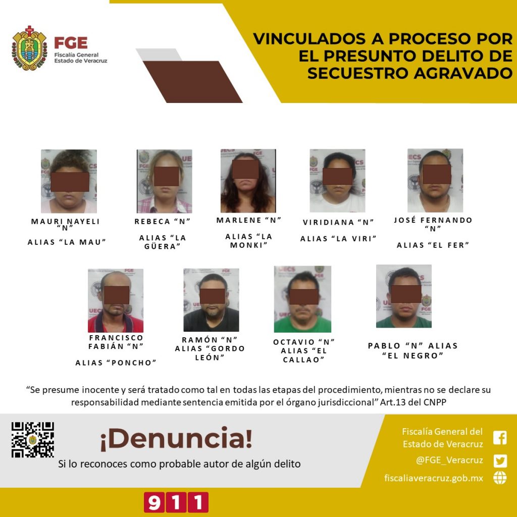 Vinculados A Proceso Por Presunto Delito De Secuestro Agravado