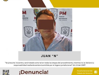 Imputado por el presunto delito de feminicidio en Veracruz