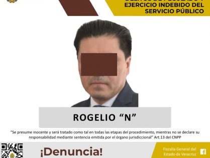 Vinculado a proceso Rogelio “N”, Ex Secretario de Gobierno, como presunto responsable de los delitos de peculado y ejercicio indebido del servicio público