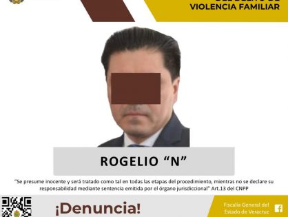 Imputado Rogelio “N”, ex Secretario de Gobierno de Veracruz, como presunto responsable del delito de violencia familiar