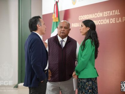 La Fiscal General informa en la COESCONPAZ imputación contra presunto secuestrador en Tihuatlán y contra presunto agresor sexual en Xalapa, así como imputaciones y vinculaciones a proceso por diversos delitos.
