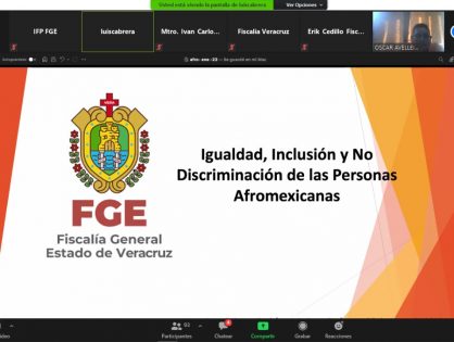 Capacita FGE a servidores públicos en materia de Igualdad, Inclusión  y no discriminación de las personas afromexicanas