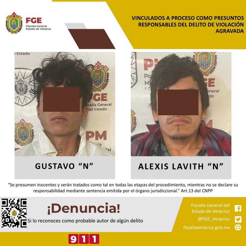 Vinculados A Proceso Como Presuntos Responsables Del Delito De Violación Agravada En Agravio De 2402