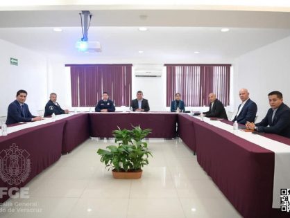 FISCAL GENERAL PARTICIPA EN REUNIÓN DE SEGURIDAD VERACRUZ-PUEBLA
