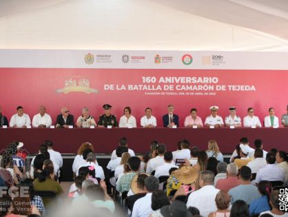 Ceremonia del 160 Aniversario de la Batalla de Camarón de Tejeda