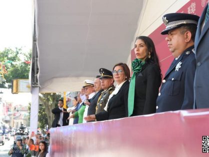 Asiste Fiscal General al desfile cívico militar por el 213 aniversario del inicio de la Independencia de México