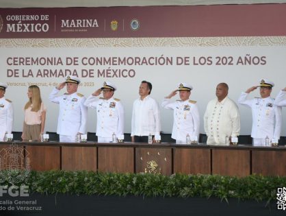 Asiste Fiscal General al CCII Aniversario de la Creación de la Armada de México