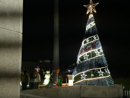 Llevó a cabo el encendido del árbol de navidad y luces de fin de año.