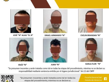 Fiscalías de Veracruz y Puebla colaboran en detención de presuntos integrantes de la banda delictiva del “Bukanas”