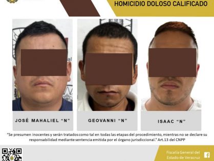 DETENIDOS POLICÍAS AUXILIARES DEL AYUNTAMIENTO DE BANDERILLA COMO PROBABLES RESPONSABLES DEL DELITO DE HOMICIDIO DOLOSO CALIFICADO