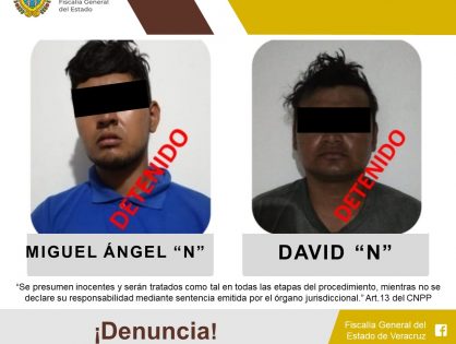 UECS libera a víctima de secuestro y detiene a dos personas