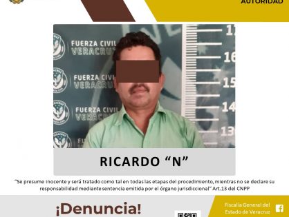 Presunto infractor de la Ley es imputado en Tuxpan