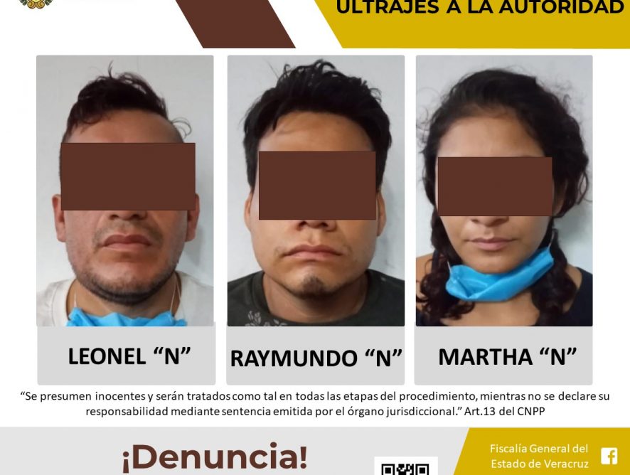 Tres personas son vinculadas a proceso por robo agravado y ultrajes a la autoridad