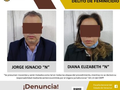 Procede imputación de dos personas en calidad de probables partícipes en el feminicidio de Monserrat “N”