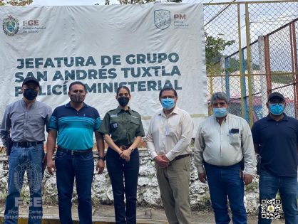 Recorrido en las oficinas de la Unidad Integral de Procuración de Justicia con sede en San Andrés Tuxtla.