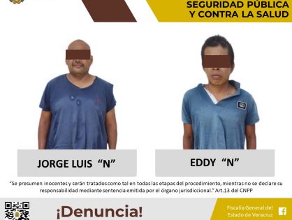 Imputados por los presuntos delitos contra las instituciones de Seguridad Pública y contra la salud