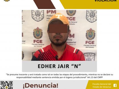 Obtiene FGE imputación en contra de presunto violador.