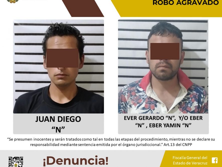 Imputados por presunto delito de robo agravado en Perote