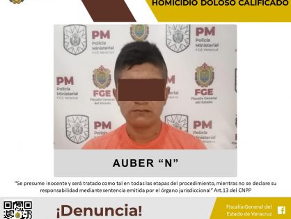 Vinculado a proceso por el presunto delito de homicidio doloso calificado en Córdoba