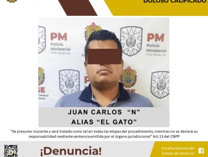 Vinculan a proceso a Juan Carlos “N” alias “El Gato” en Coatepec