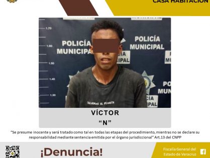 Vinculado a proceso por presunto delito robo a casa habitación en Tantoyuca