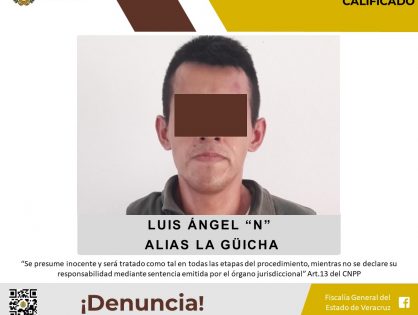 Imputado por el presunto delito de homicidio doloso calificado en agravio de la periodista M.E.F.H.