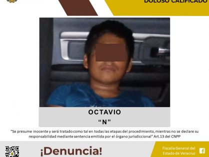 Vinculado a proceso por el presunto delito de homicidio doloso calificado en Papantla