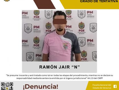 Presunto feminicida es imputado en Veracruz