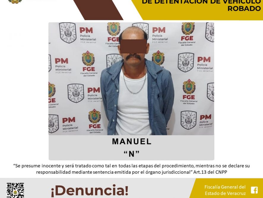 Vinculado a proceso por el presunto delito de robo específico en su modalidad de detentación de vehículo robado en San Andrés Tuxtla