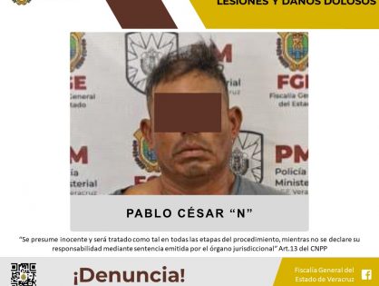 Vinculado a proceso por los presuntos delitos de lesiones y daños dolosos en Tierra Blanca