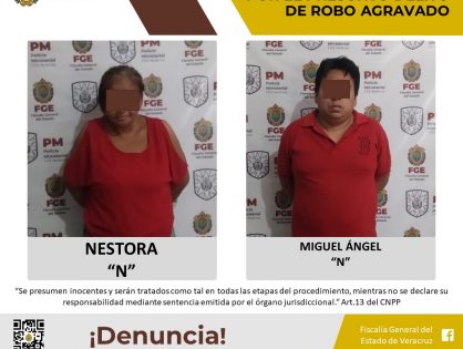 Vinculados a proceso por el presunto delito de robo agravado en San Andrés Tuxtla