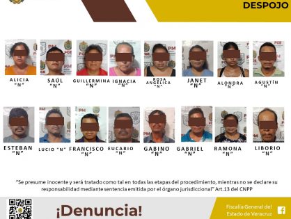 Imputados por el presunto delito de despojo en Tihuatlán