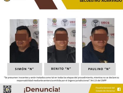 FGE  IMPUTA A POLICÍAS POR SECUESTRO AGRAVADO