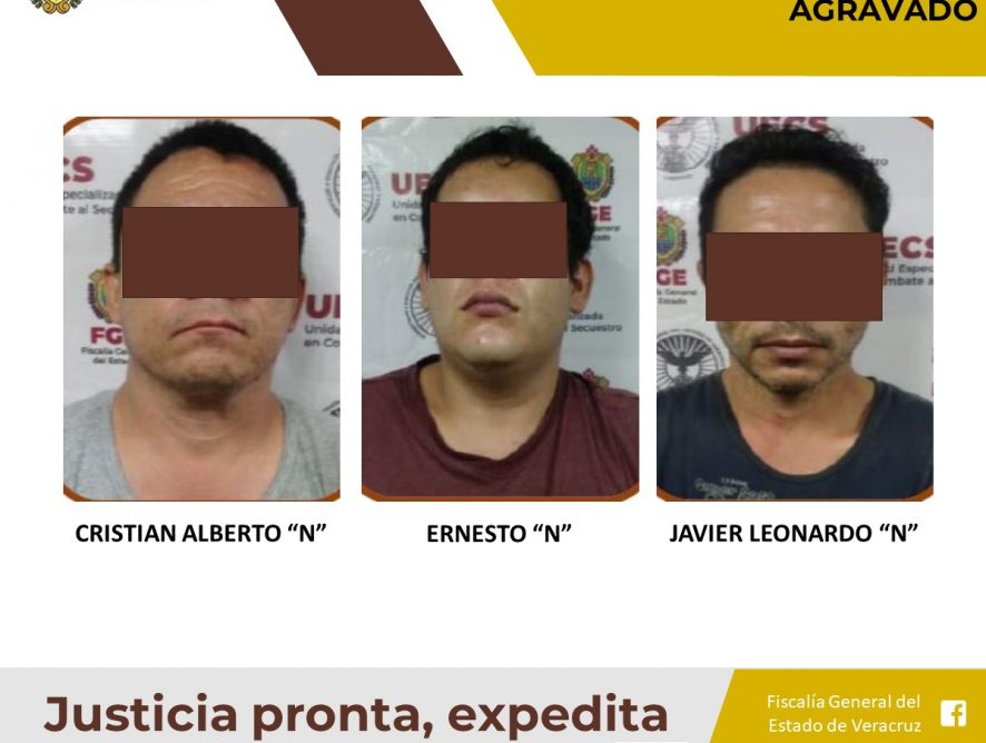 Sentenciados a 55 años de prisión por secuestro agravado