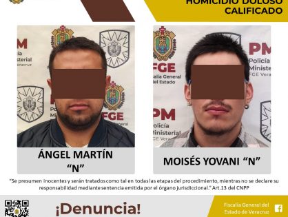 Imputados por presunto delito de homicidio doloso calificado