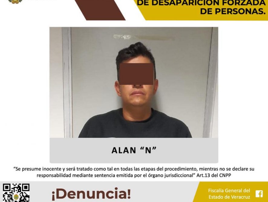 Detenido presunto responsable del delito de desaparición forzada en agravio del encargado de la Comandancia de la Policía Vial.