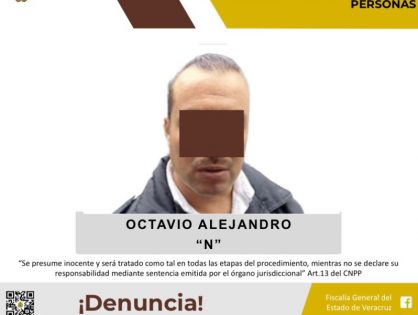 FGE detiene y realiza imputación en contra del Ex Director de Gobernación de Ixtaczoquitlán como presunto responsable del delito de desaparición forzada de personas